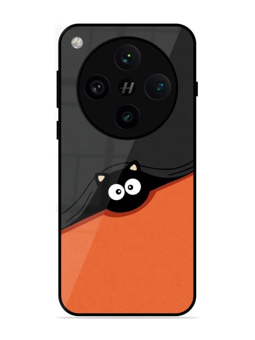 Peek-A-Boo Kitty Glossy Soft Edge Case for Oppo Find X8 Pro