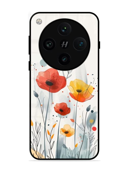 Poppy Fields Glossy Soft Edge Case for Oppo Find X8 Pro