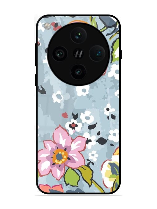 Floral Fantasy Glossy Soft Edge Case for Oppo Find X8 Pro