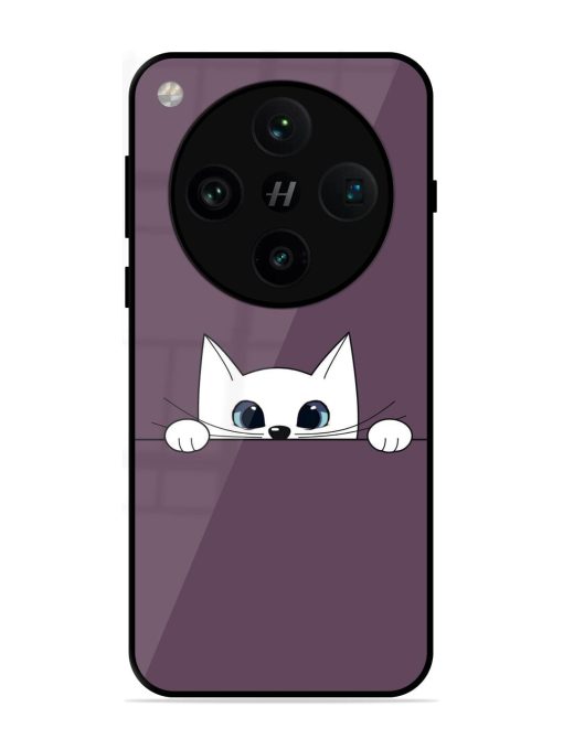 Peek-A-Boo Kitty Glossy Soft Edge Case for Oppo Find X8 Pro