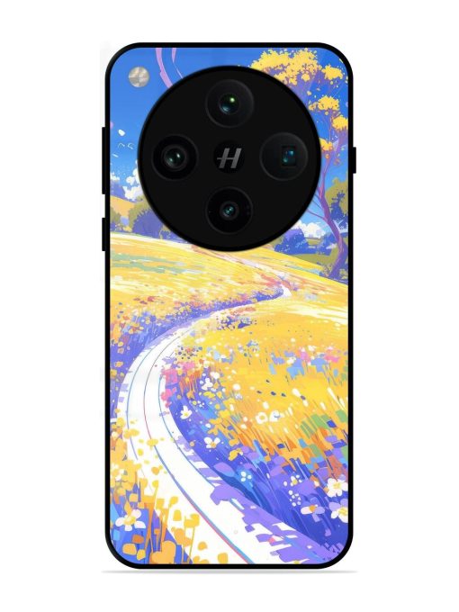 Vibrant Spring Meadow Glossy Soft Edge Case for Oppo Find X8 Pro