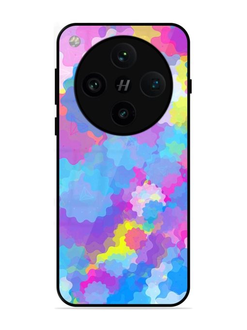 Psychedelic Cloud Burst Glossy Soft Edge Case for Oppo Find X8 Pro