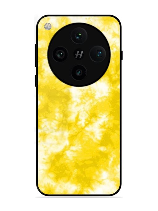 Golden Tie-Dye Twirl Glossy Soft Edge Case for Oppo Find X8 Pro