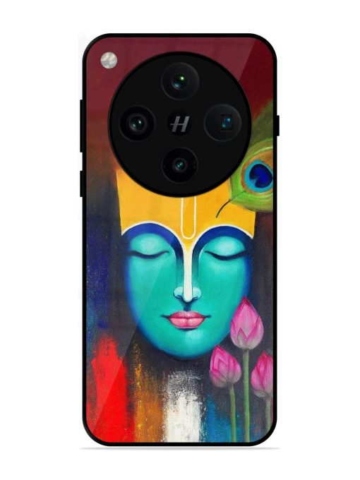 Divine Tranquility: The Face Of Krishna Glossy Soft Edge Case for Oppo Find X8 Pro