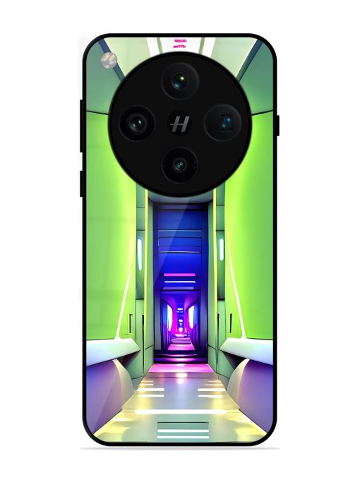 Neon Corridor Glossy Soft Edge Case for Oppo Find X8 Pro