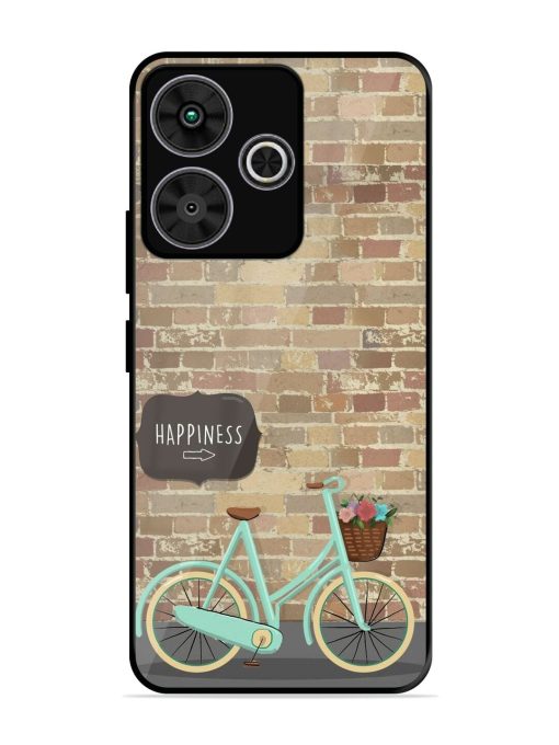 Pedaling Towards Happiness Glossy Soft Edge Case for Poco M6 Plus (5G)