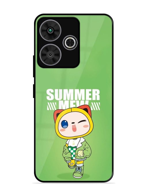 Purrfect Summer Glossy Soft Edge Case for Poco M6 Plus (5G)