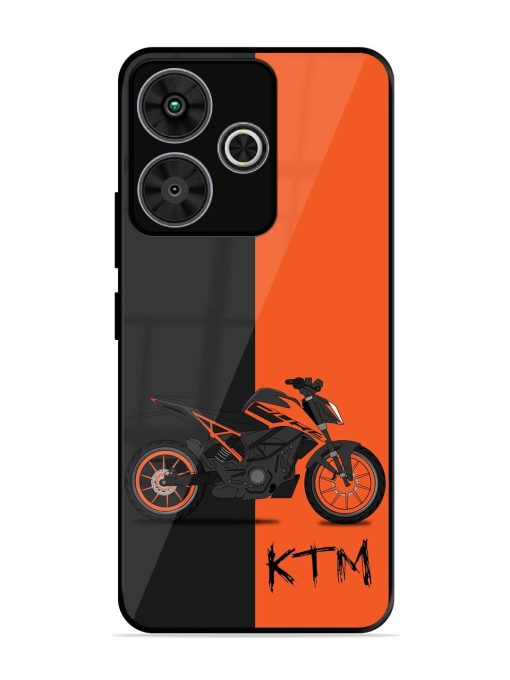 Orange Beast Glossy Soft Edge Case for Poco M6 Plus (5G)