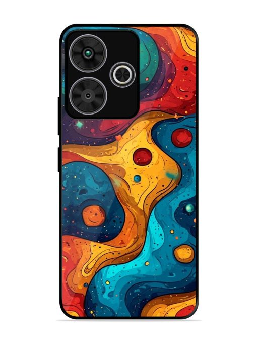 Cosmic Swirl Glossy Soft Edge Case for Poco M6 Plus (5G)