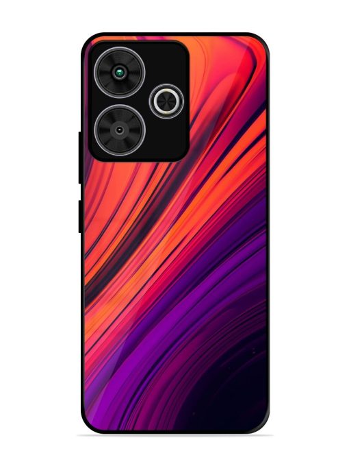 Crimson Curls Glossy Soft Edge Case for Poco M6 Plus (5G)