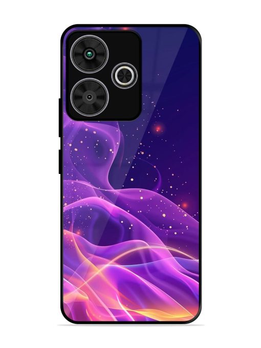 Cosmic Currents Glossy Soft Edge Case for Poco M6 Plus (5G)