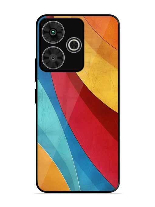 Curving Canvas Glossy Soft Edge Case for Poco M6 Plus (5G)