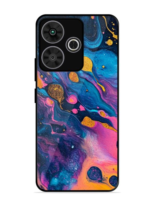 Cosmic Swirl Glossy Soft Edge Case for Poco M6 Plus (5G)