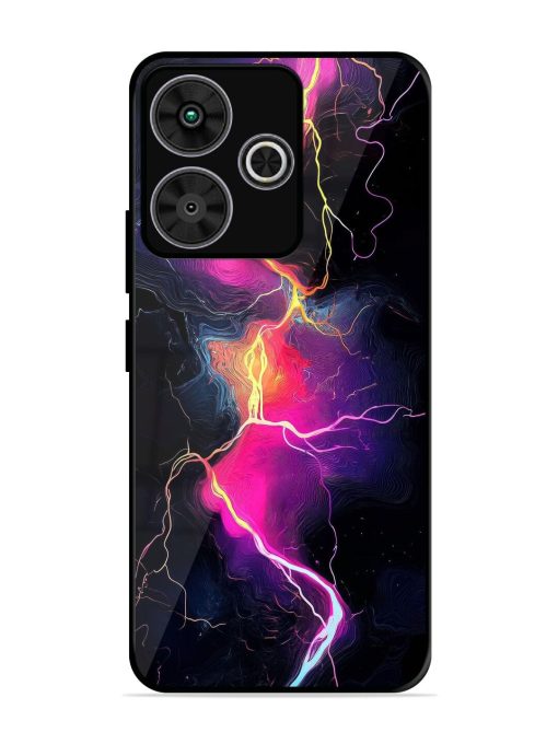 Electric Dreams Glossy Soft Edge Case for Poco M6 Plus (5G)