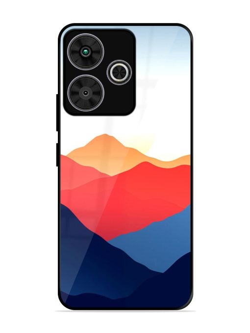 Sunset Peaks Glossy Soft Edge Case for Poco M6 Plus (5G)