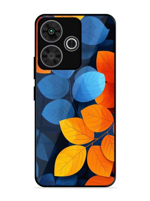 Autumn'S Contrast Glossy Soft Edge Case for Poco M6 Plus (5G)