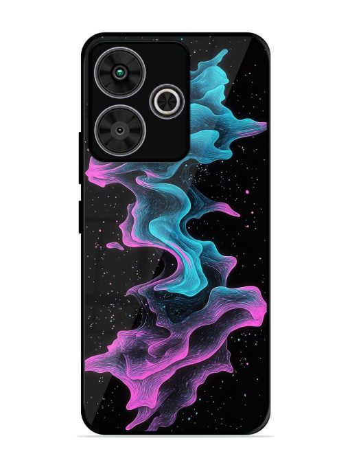 Cosmic Currents Glossy Soft Edge Case for Poco M6 Plus (5G)