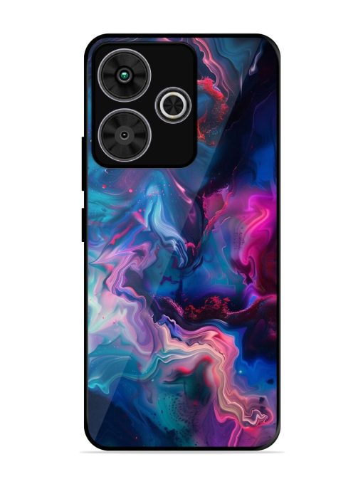 Cosmic Swirl Glossy Soft Edge Case for Poco M6 Plus (5G)