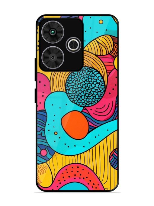 Psychedelic Patterns Glossy Soft Edge Case for Poco M6 Plus (5G)