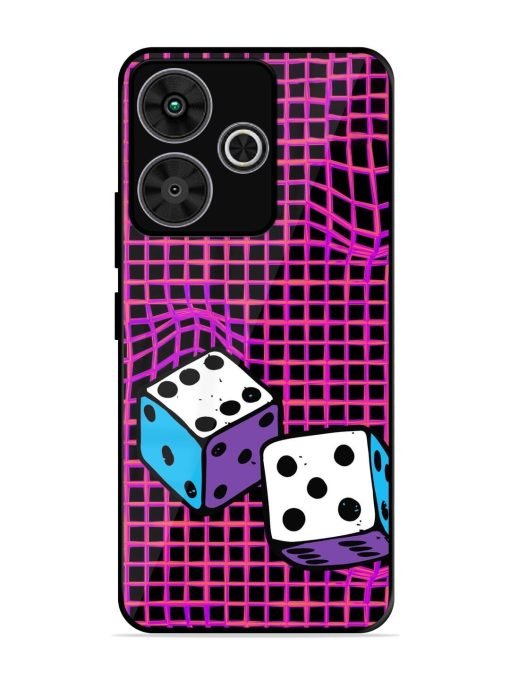 Glitched Dice Glossy Soft Edge Case for Poco M6 Plus (5G)