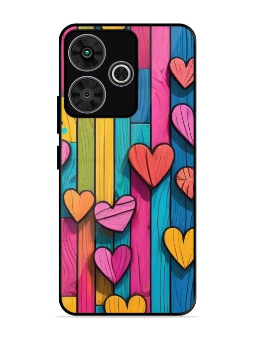 Rainbow Of Hearts Glossy Soft Edge Case for Poco M6 Plus (5G)