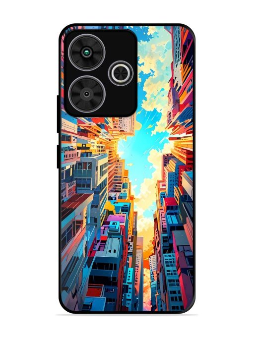 Skyward City Glossy Soft Edge Case for Poco M6 Plus (5G)