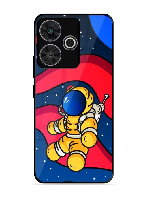 Cosmic Cruiser Glossy Soft Edge Case for Poco M6 Plus (5G)