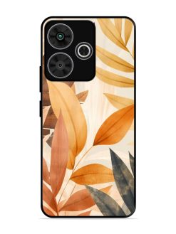 Earthy Elegance Glossy Soft Edge Case for Poco M6 Plus (5G)