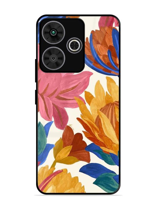 Blooming Tapestry Glossy Soft Edge Case for Poco M6 Plus (5G)