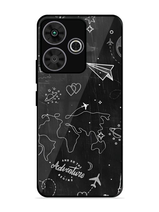 Wanderlust Sketchbook Glossy Soft Edge Case for Poco M6 Plus (5G)