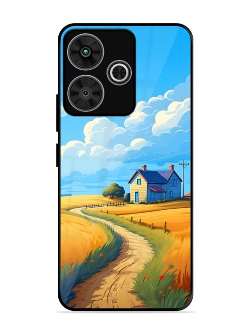 Countryside Cottage Glossy Soft Edge Case for Poco M6 Plus (5G)
