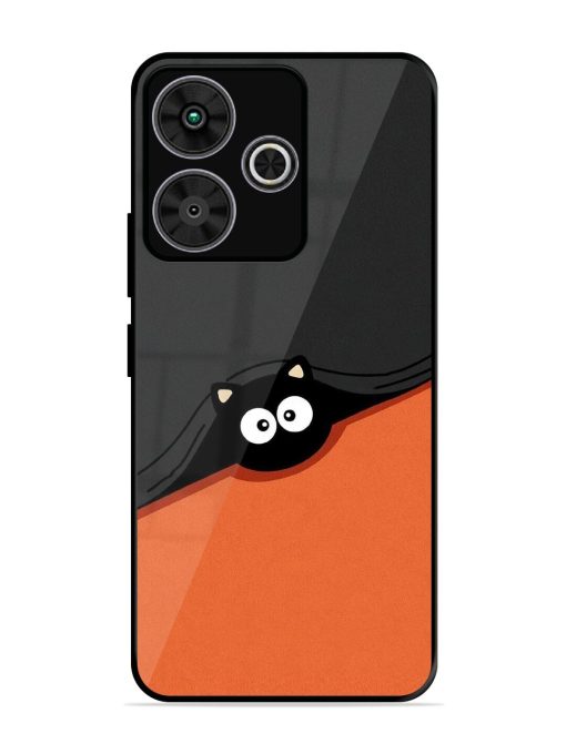 Peek-A-Boo Kitty Glossy Soft Edge Case for Poco M6 Plus (5G)