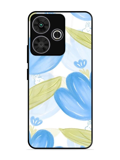 Bunny'S Blue Garden Glossy Soft Edge Case for Poco M6 Plus (5G)