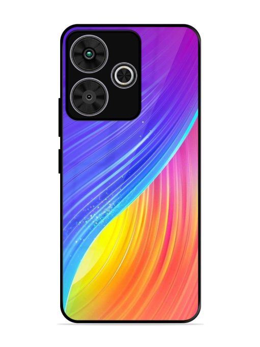 Neon Swirl Glossy Soft Edge Case for Poco M6 Plus (5G)