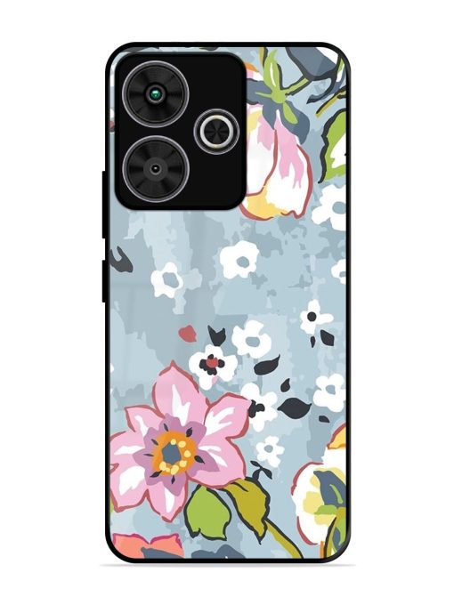 Floral Fantasy Glossy Soft Edge Case for Poco M6 Plus (5G)