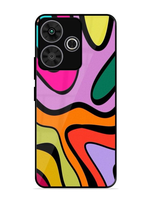 Groovy Swirls Glossy Soft Edge Case for Poco M6 Plus (5G)