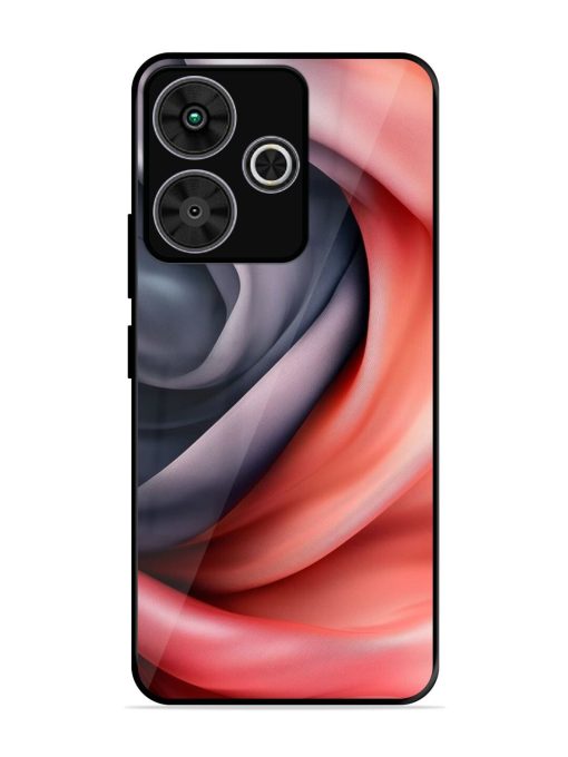 Swirling Silk Glossy Soft Edge Case for Poco M6 Plus (5G)