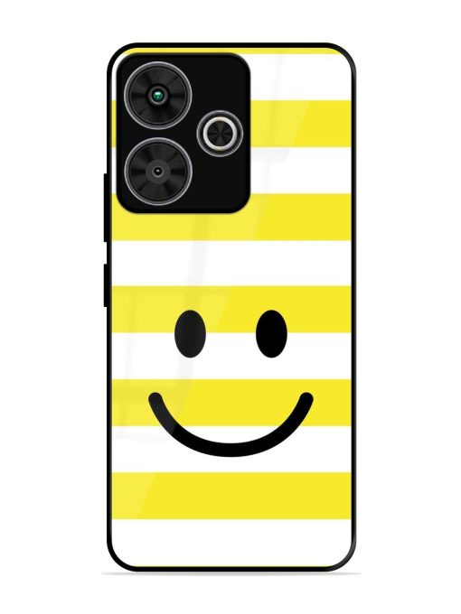 Smiling Stripes Glossy Soft Edge Case for Poco M6 Plus (5G)