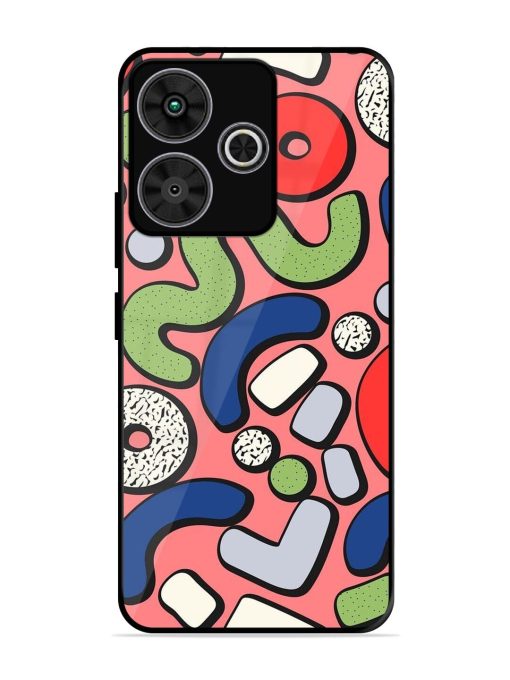 Groovy Geometric Shapes Glossy Soft Edge Case for Poco M6 Plus (5G)