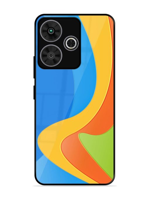 Curvy Color Cascade Glossy Soft Edge Case for Poco M6 Plus (5G)
