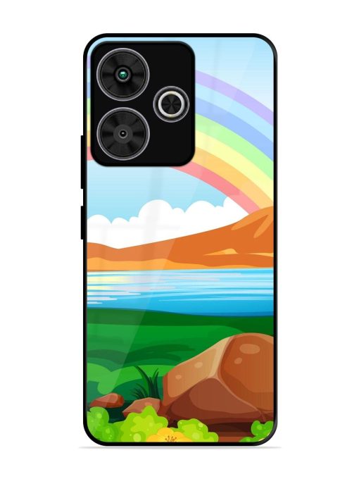 Rainbow Over The Lake Glossy Soft Edge Case for Poco M6 Plus (5G)