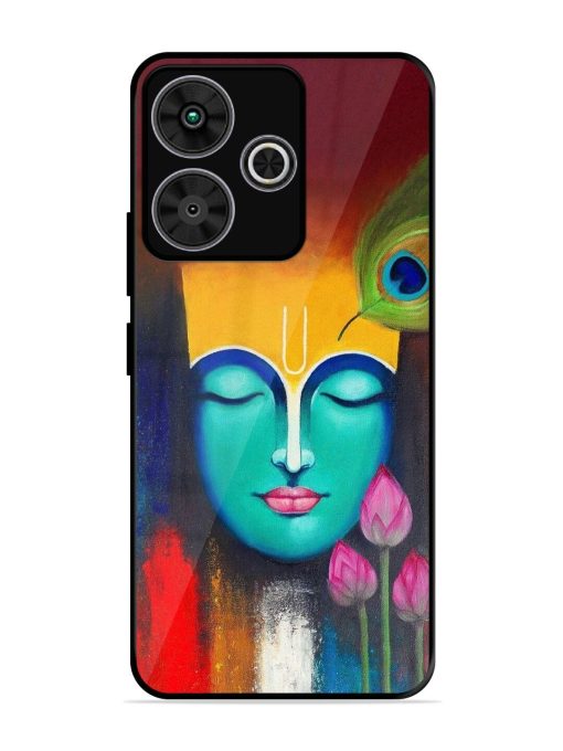 Divine Tranquility: The Face Of Krishna Glossy Soft Edge Case for Poco M6 Plus (5G)