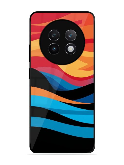 Blazing Currents Glossy Soft Edge Case for Realme 13 Plus (5G)