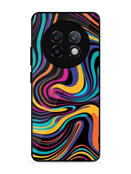 Psychedelic Swirl Glossy Soft Edge Case for Realme 13 Plus (5G)