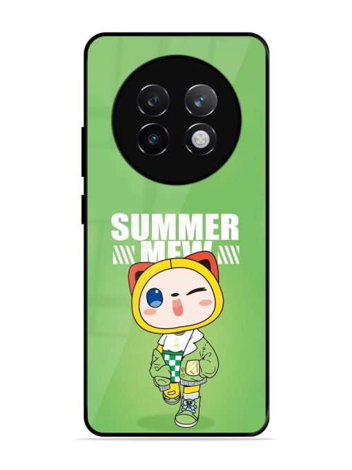 Purrfect Summer Glossy Soft Edge Case for Realme 13 Plus (5G)