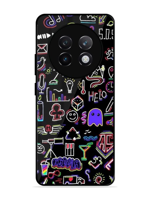 Neon Doodle Glossy Soft Edge Case for Realme 13 Plus (5G)