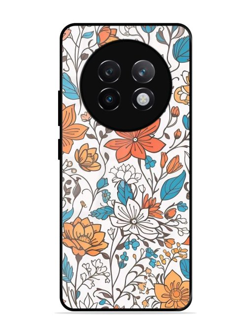 Floral Symphony Glossy Soft Edge Case for Realme 13 Plus (5G)