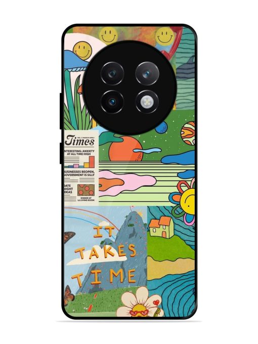 Groovy Vibes Glossy Soft Edge Case for Realme 13 Plus (5G)