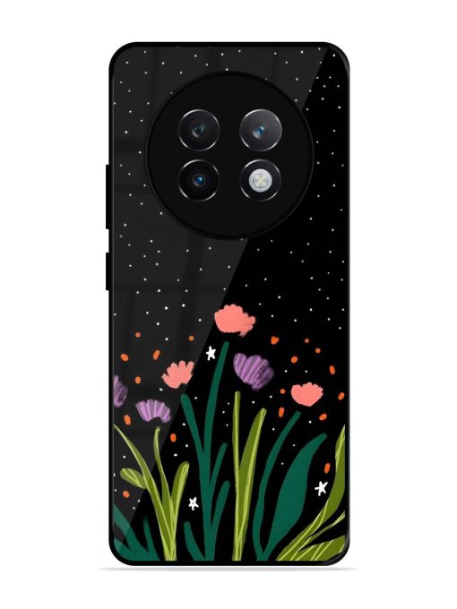 Midnight Bloom Glossy Soft Edge Case for Realme 13 Plus (5G)