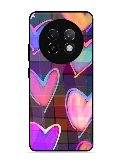 Neon Hearts Glossy Soft Edge Case for Realme 13 Plus (5G)